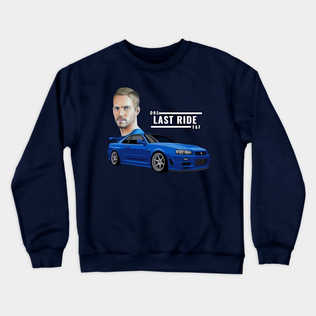 One last ride Crewneck Sweatshirt by MOTOSHIFT